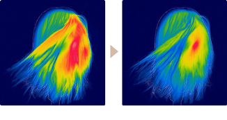 髪にやさしい